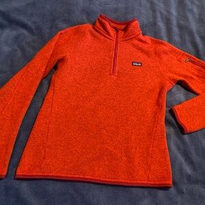 Patagonia Vibrant Red Fleece Pullover Sweater women S